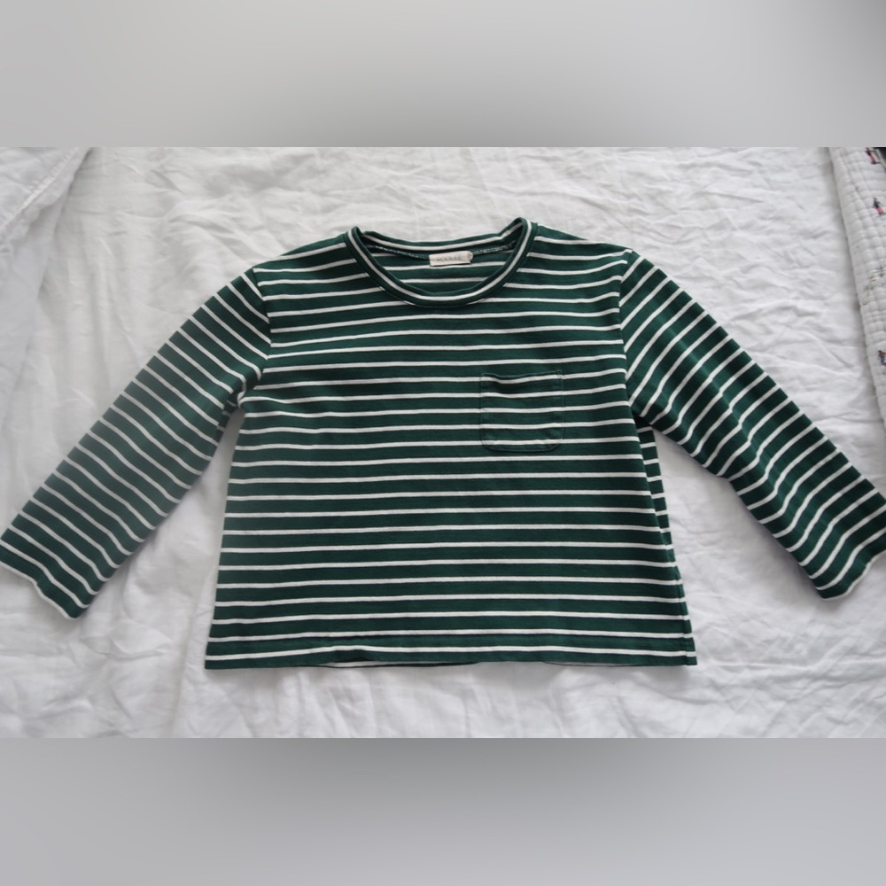 Roolee striped linen crop top S